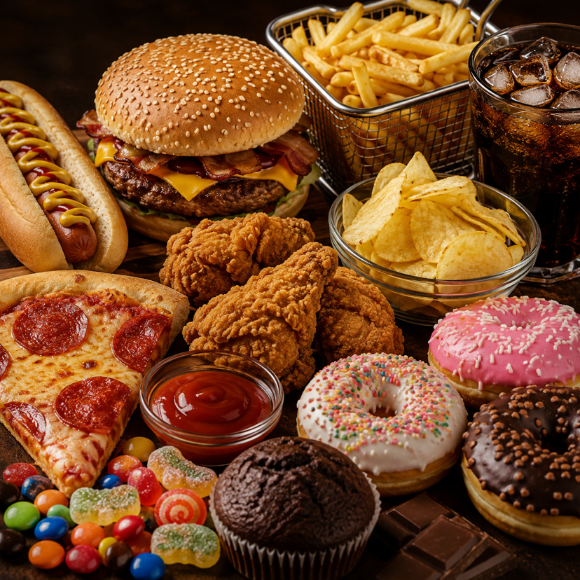 Fried food and soda